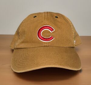 Carhartt‎ x ’47 Chicago Cubs Hat Brown Canvas Strapback MLB Baseball Cap
